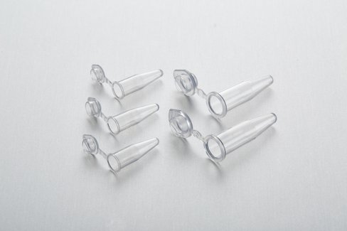 Tube à paroi fine 0,5 ml certifiés et bouchons plats coloris assortis x 1000