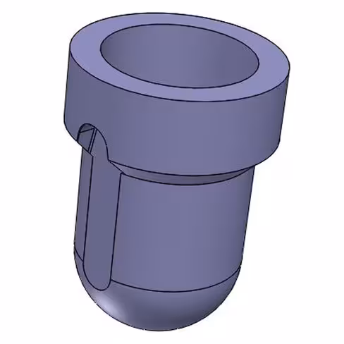 Nacelle plastique pour tube fond rond 100 ml - Ø 44 x 100 mm pour RXN 100 - lot de 4