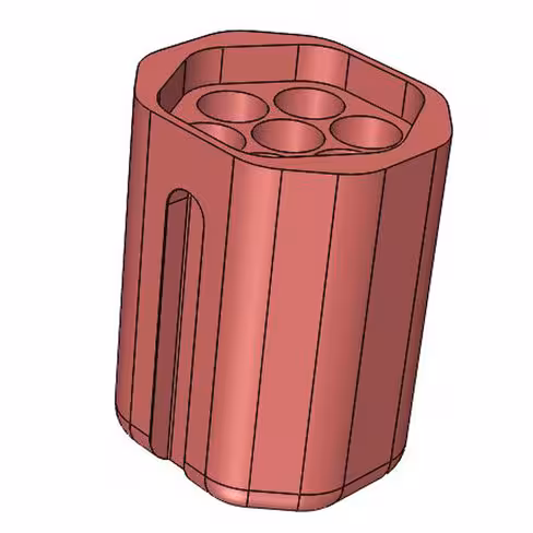 Nacelle plastique pour tube fond rond 10 ml - Ø 16 x 1000 mm pour rotor RXN 100 - lot de 4