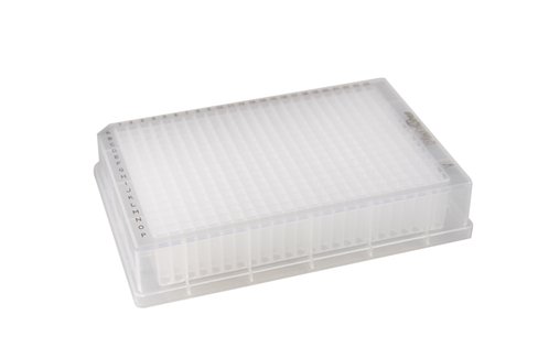 Microplaque PlateOne 384 puits 200 µl puits carrés arrondis à fond en V PP en vrac naturel x 40