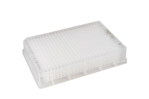 Microplaque PlateOne 384 puits 200 µl puits carrés arrondis à fond en V PP naturel x 40