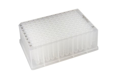 Microplaque PlateOne 96 puits 1,0 ml puits ronds fond rond PP naturel x 20