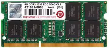 Barrette de RAM SODIMM - Transcend TS1GSK72V6H - DDR3 - DDR3 1600 MHz - 8Go