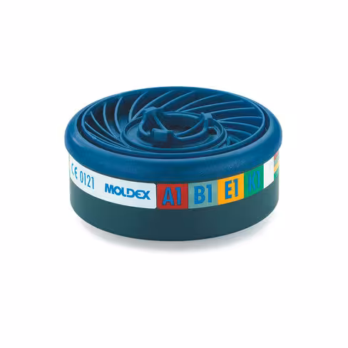 Cartouche avec filtres anti-gaz A1B1E1K1 pour masques Moldex Série 9000 et 7000 x 10