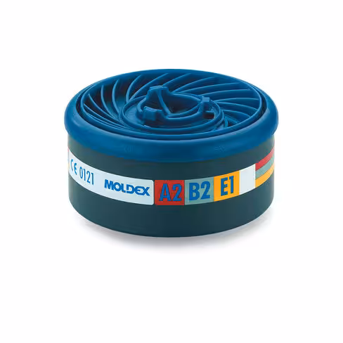 Cartouche avec filtres anti-gaz A2B2E1 pour masques Moldex Série 9000 et 7000 x 8