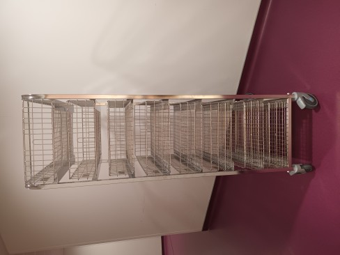 Colonne de stockage pour materiel Da Vinci - 8 paniers - 750 x 520 x 1 885 mm