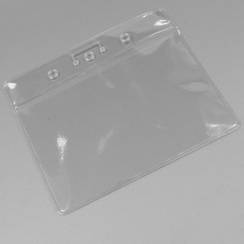 Porte-badge souple CB horizontal bande transparente lot de 100 pcs