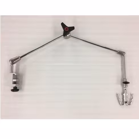 Bras articulé avec fixation centrale rapide et support rail 1 m (avec noix de serrage)