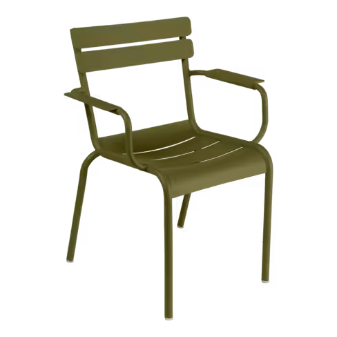 Fauteuil bridge Luxembourg acier lot de 2