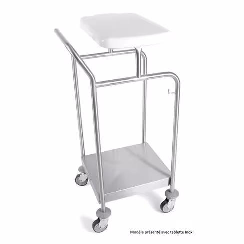 Chariot porte-sacs Hygicar III sans pédale - 1 sac avec couvercle