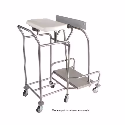 Chariot porte-sacs Hygicar III - 1 sac + collecteur sans pédale et sans couvercle