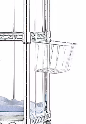 Panier 340 x 130 x 150 mm compatible avec tous rayonnages éléments de base et extension