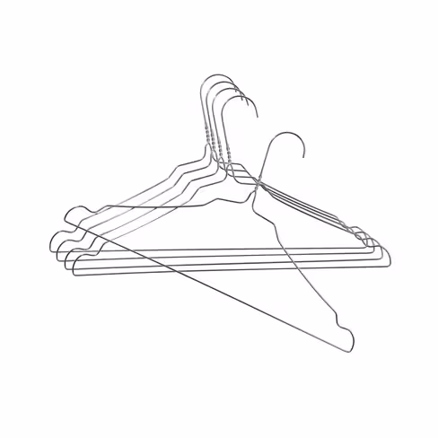 Cintre métal galvinisé Ø 2,20 carton de 500 pièces pour penderie 370030/374870/871/872/873/74/875/