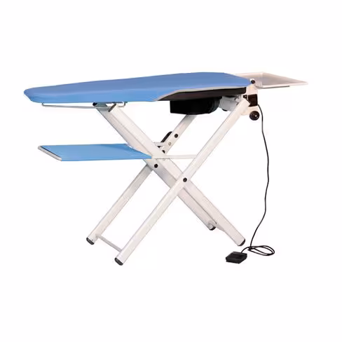 Table à repasser chauffante et aspirante Trevil Plia - support tablette pour poser le linge
