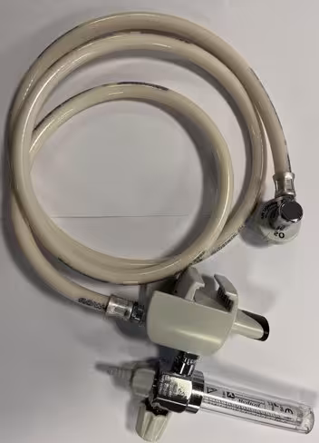 Débitmètre à bille - Flomed - air médical 0-15 L par min - 4,5 bars - montage au rail NF - sortie 12x125 - 1 unité