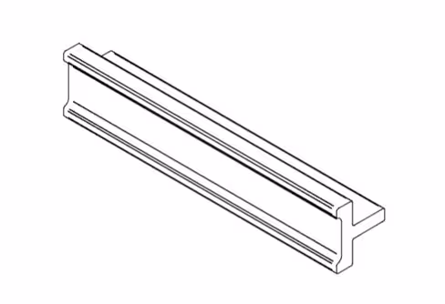 Rail barre de 1 m standard - 1 unité