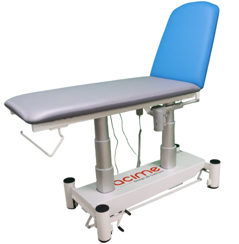 Divan version bariatrique Dua Electra 1 moteur l. 82 cm - 2 sections - assise grise