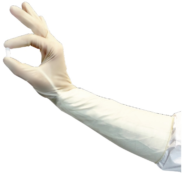 Gant latex stérile 400 mm ambidextre texturé taille L x 400