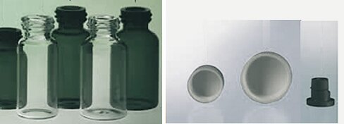 Flacon ambre 25 ml diam. 32 mm hauteur 63 mm x 99