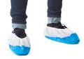 Surchaussure PP 30 g + PE 60 µ blanc/bleu x 600