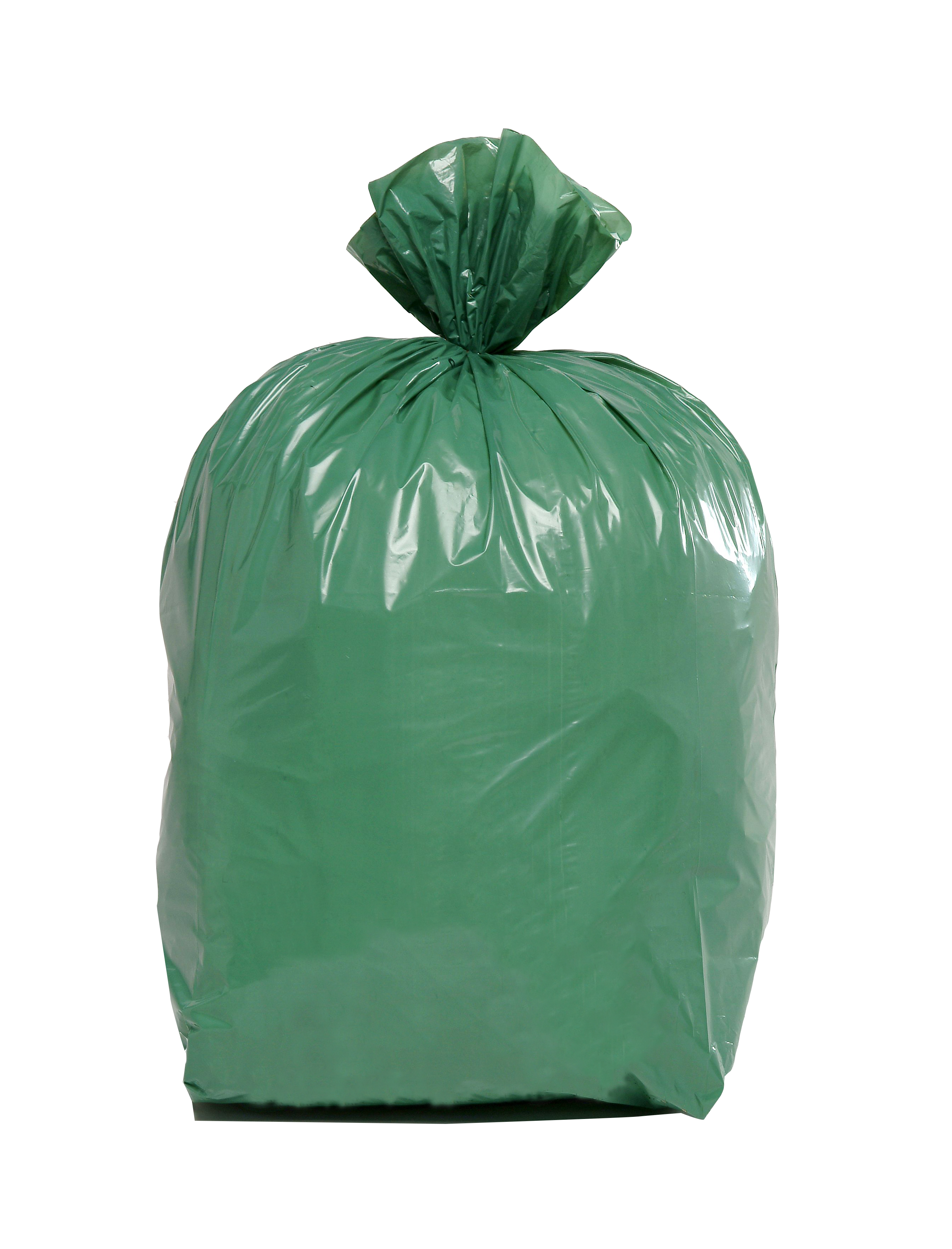 Sac à déchets courants - lien fixe - 130 l - ép. 32 µm - vert - 1 carton de 100