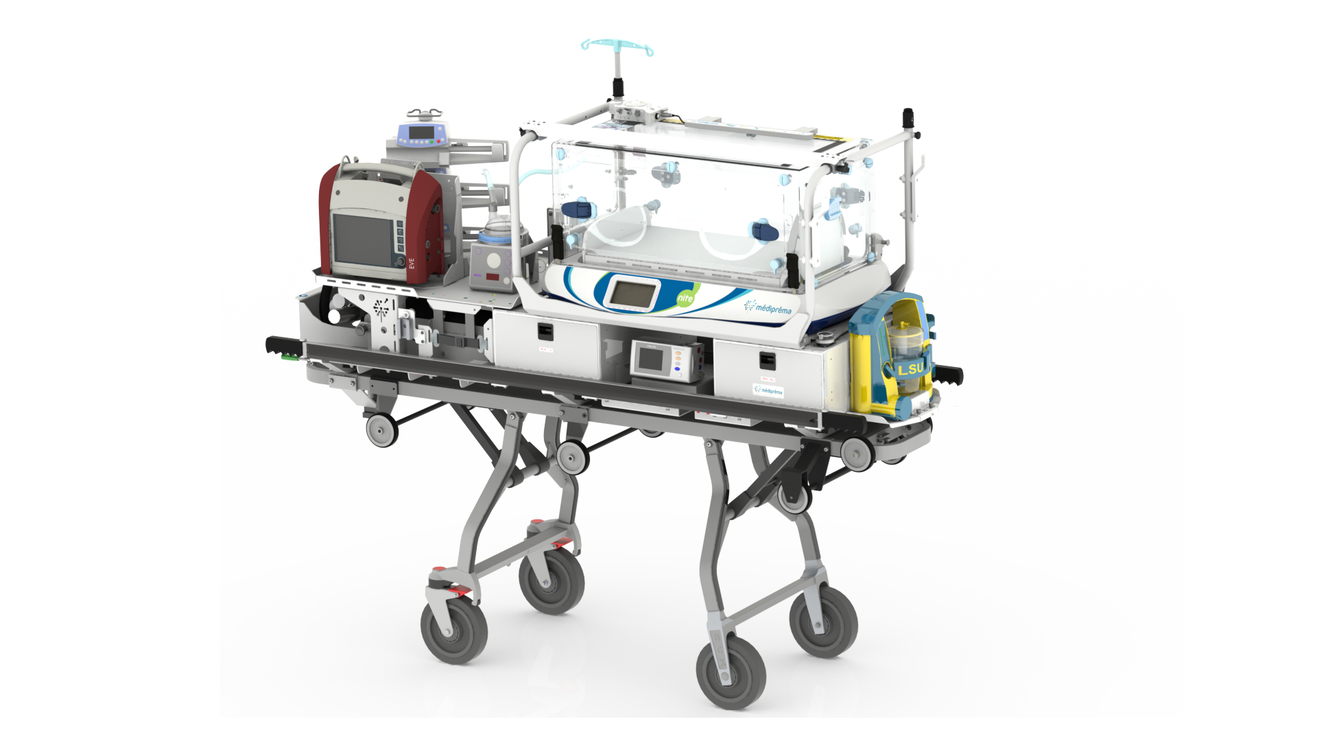 Base médicruiser sur chariot Chapuis 400 pédiatrique Sur base Chapuis 400 pédiatrique (chariot non inclus) 10G