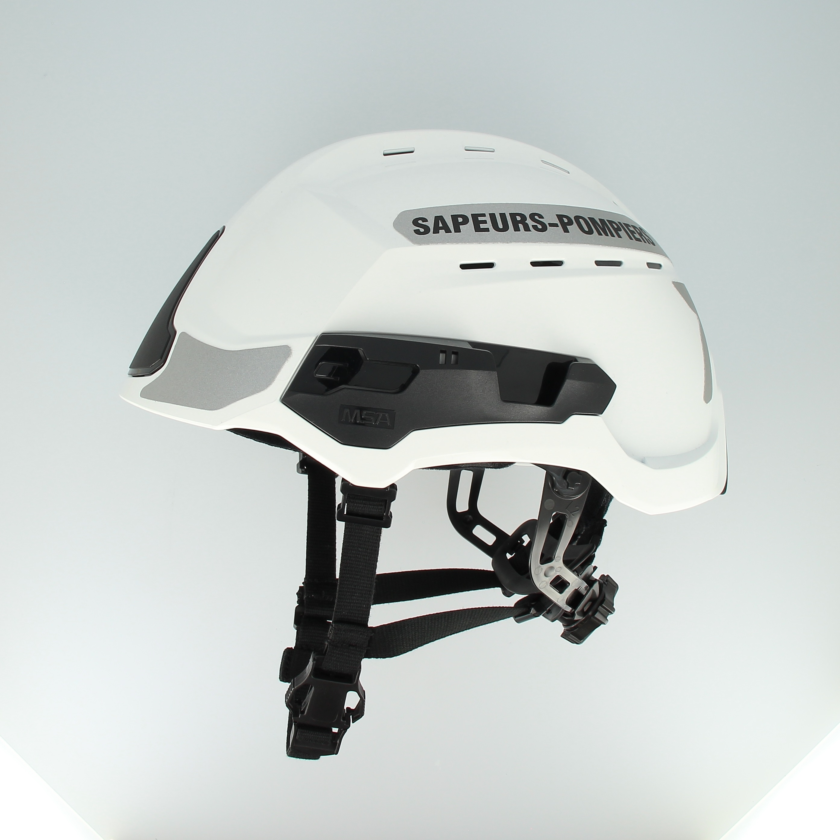 Casque F2XR type A1 - peinture standard - bandes rétro grises marquage SP