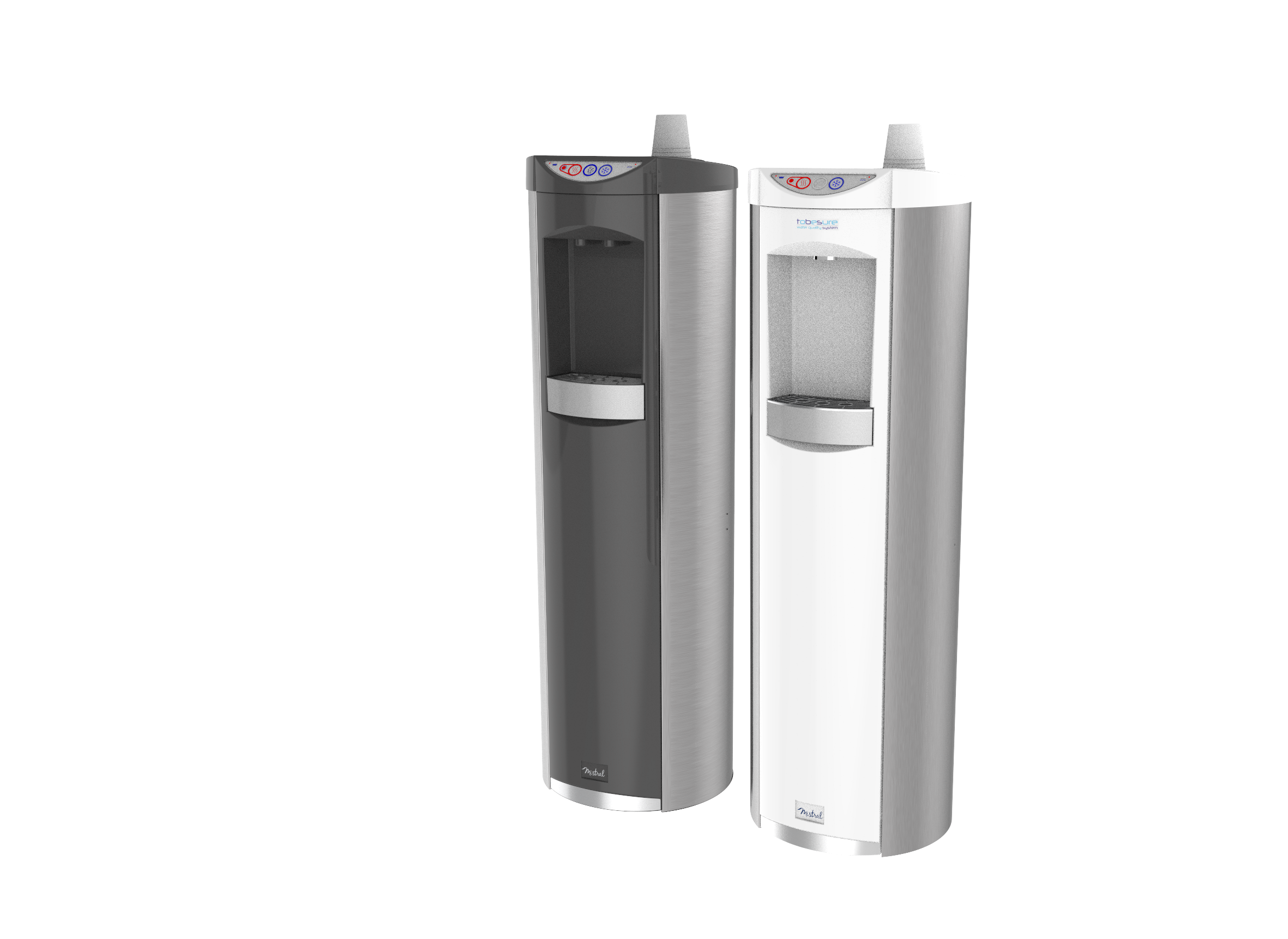 Fontaine mixte Evopure TBS 50 l/h eau froide/tempérée - pur blanc avec nouveau stérilisateur UV + Watersafe