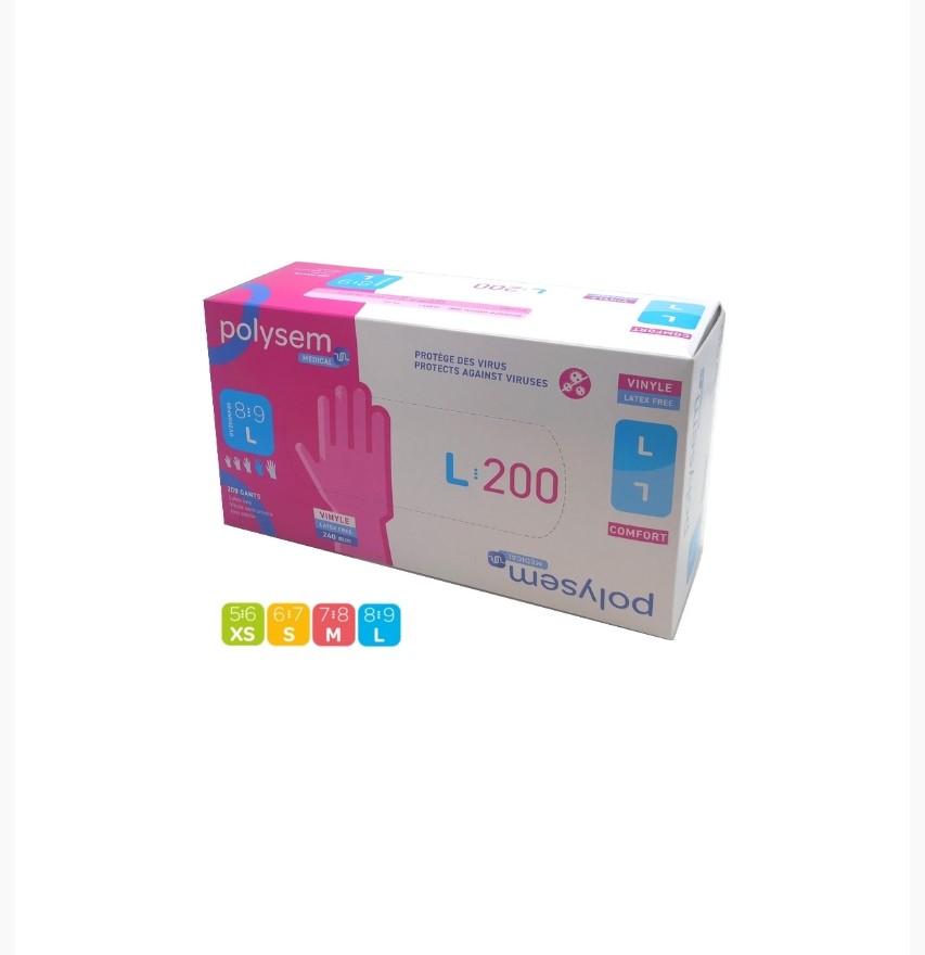 Gant d'examen vinyle Polysem® - taille au choix