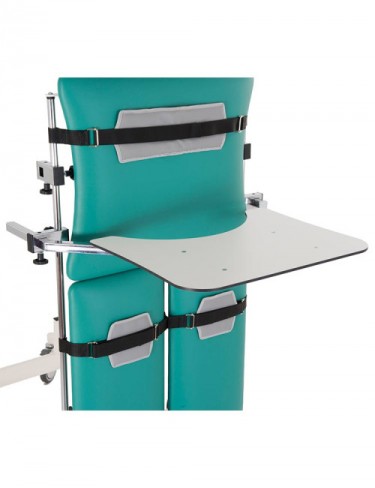 Planchette avec tablette de travail pour table de verticalisation Fisiotech