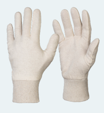 Gants - 57HCM - France Sécurité - coton interlock pima - beige -  lot de 12 paires - taille 7 et 9 au choix