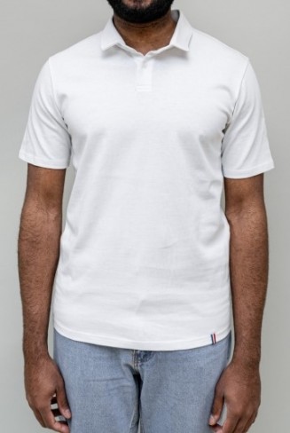 Polo manches courtes homme Paul V2 - APF France Handicap - blanc - taille au choix