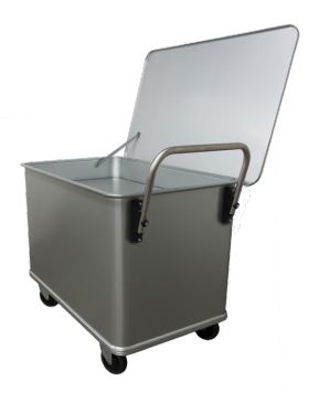 Couvercle pour chariot à fond mobile 310 litres