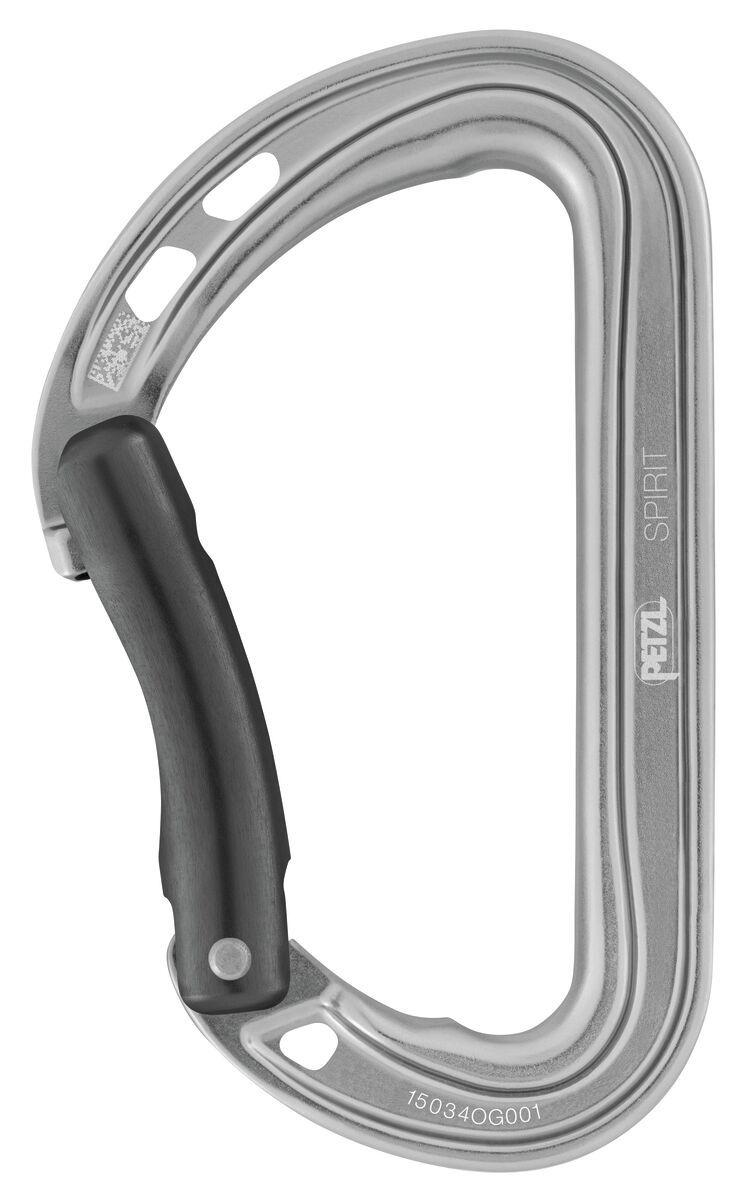 Connecteur Petzl Spirit doigt courbé
