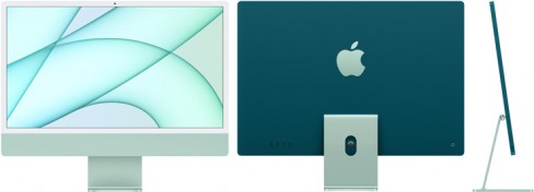 Apple iMac 24'' Retina 4,5K - 16 Go unifiée - 256 Go SSD - puce M4 CPU 8 coeurs GPU 8 coeurs - Mac OS - vert