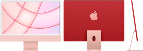Apple iMac 24'' Retina 4,5K - 16 Go unifiée - 256 Go SSD - puce M4 CPU 8 coeurs GPU 8 coeurs - Mac OS - rose