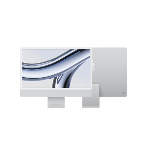 Apple iMac 24'' Retina 4,5K - 16 Go unifiée - 256 Go SSD - puce M4 CPU 10 coeurs GPU 10 coeurs - Mac OS - argent