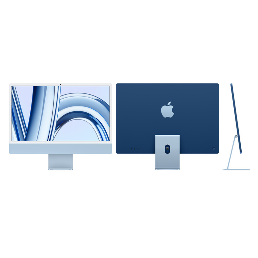 Apple iMac 24'' Retina 4,5K - 16 Go unifiée - 256 Go SSD - puce M4 CPU 10 coeurs GPU 10 coeurs - Mac OS - bleu
