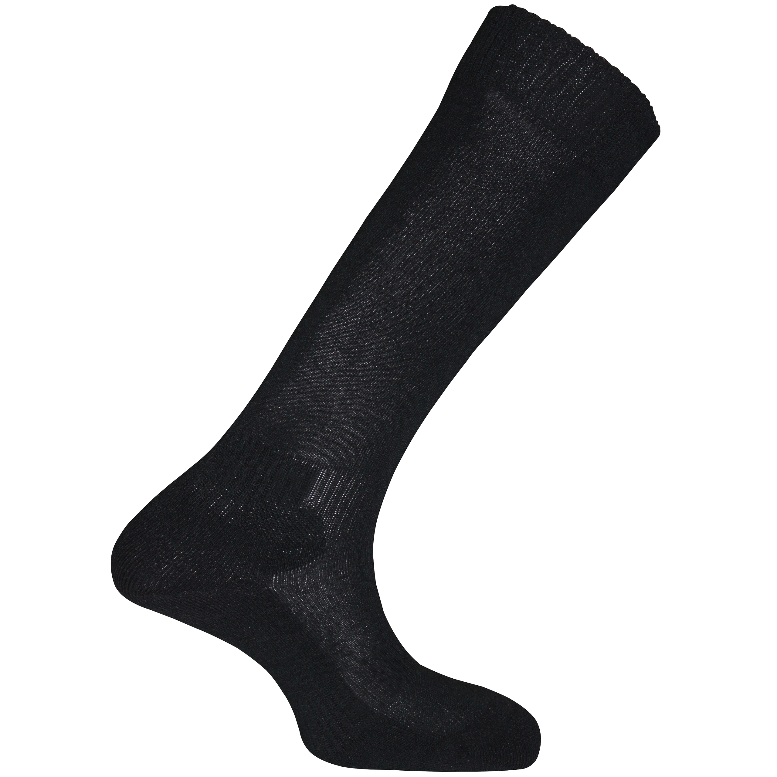 Mis-bas tricot fin - polyester majoritaire - noir - la paire