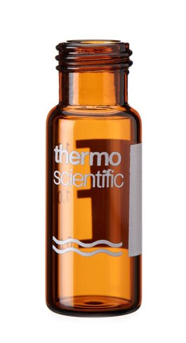 Flacon à bouchon vissé en verre ambré silanisé SureSTART de 2 ml, applications à haut débit x100
