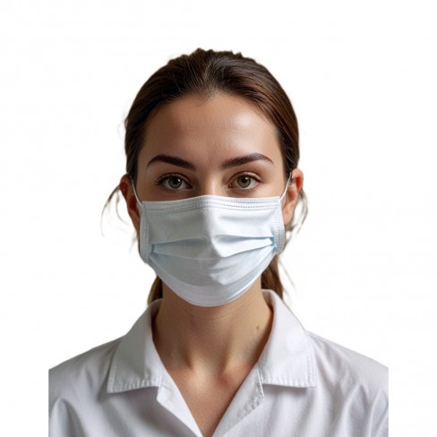 Masque médicaux 3 plis Type II, avec élastiques, blancs x 2000