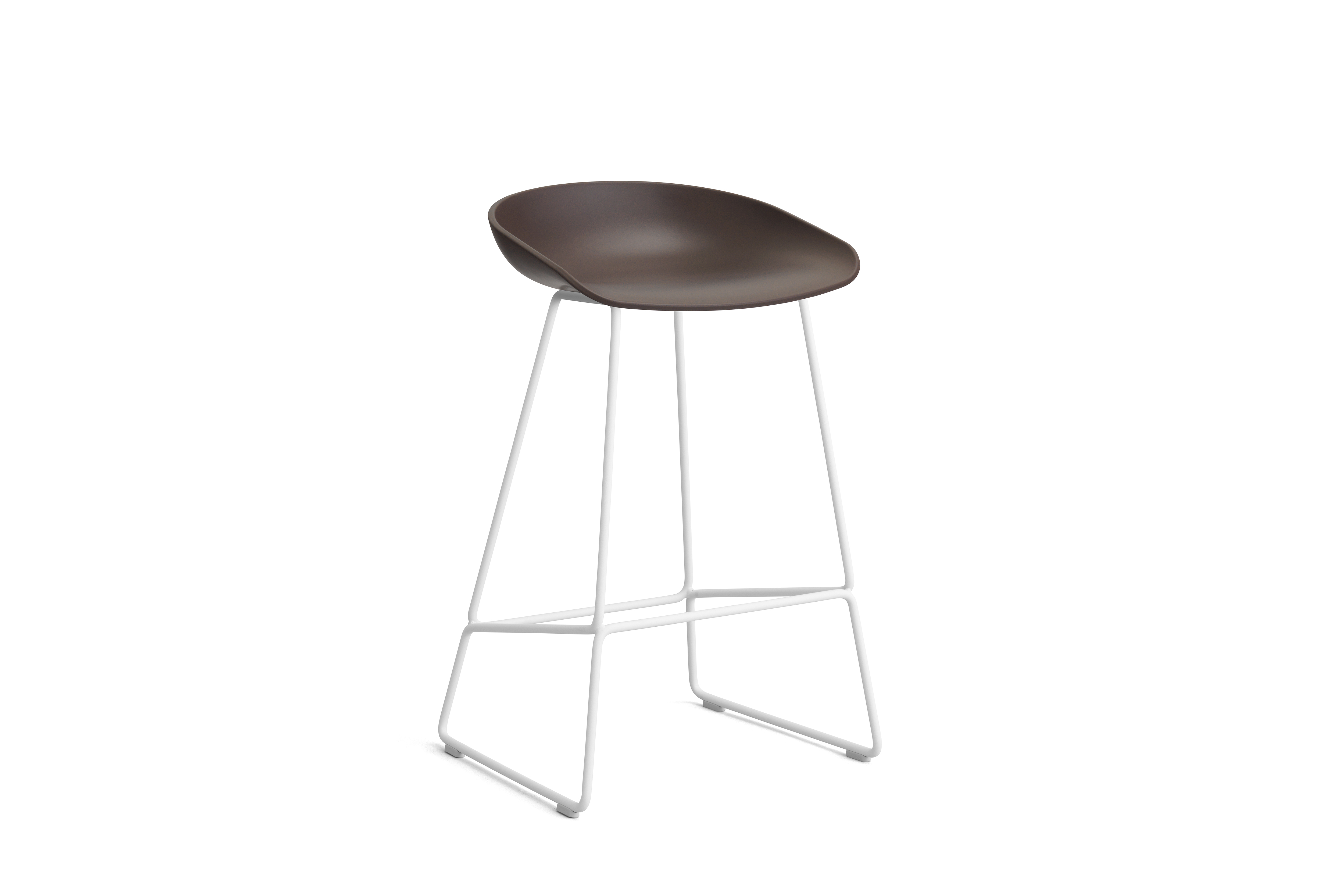 Tabouret haut About A Stool - assise polypropylène - piétement métal - h. d'assise 64 cm