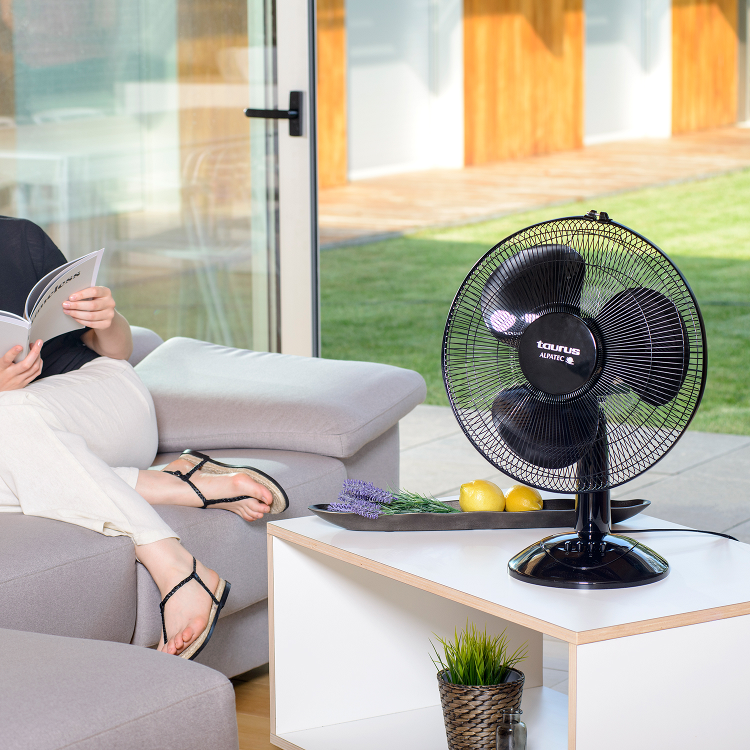 Ventilateur de table Taurus Gréco 16 Elégance noir