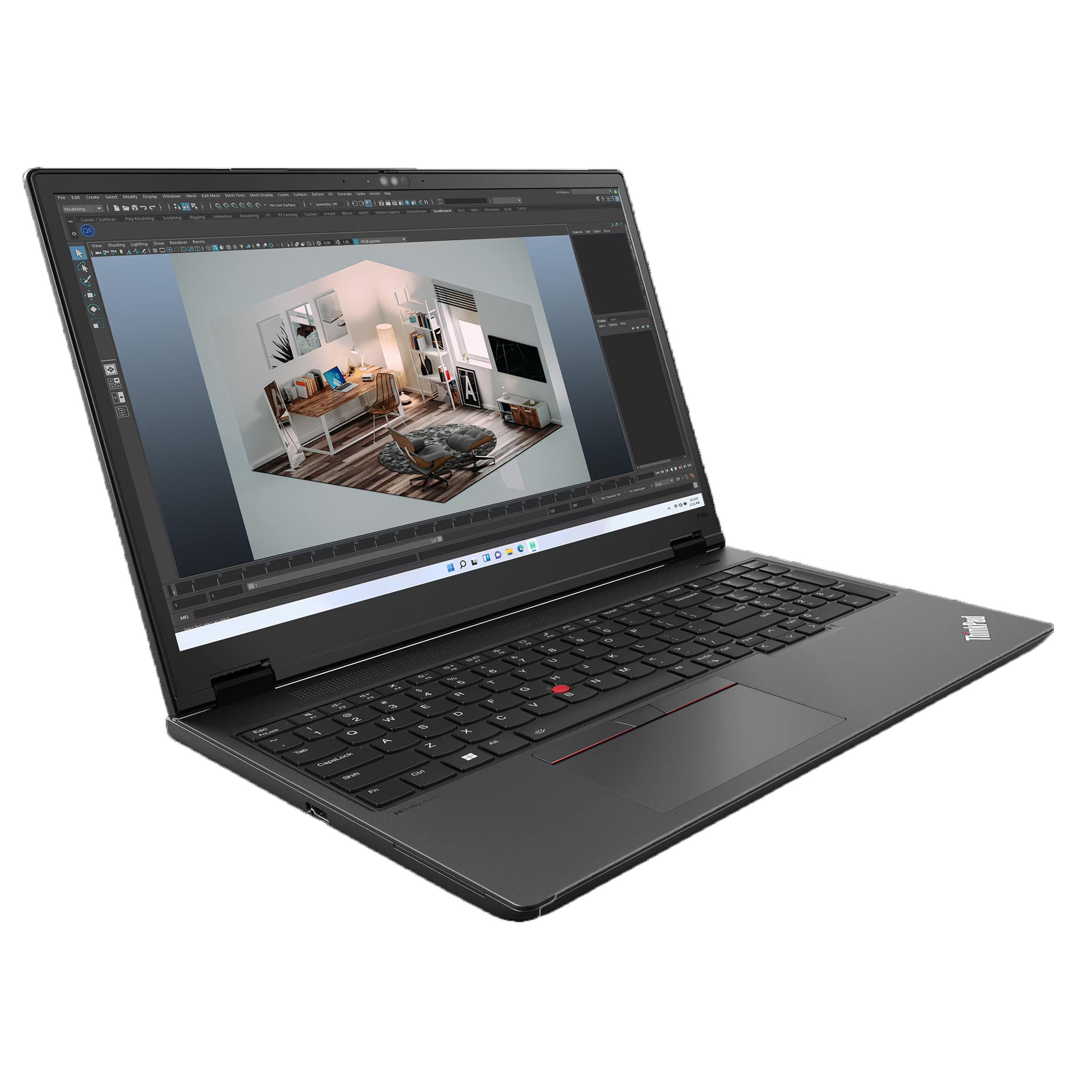 Station de travail Lenovo ThinkPad P16v Gen 2 - 16'' Ultra 7 155H - RTX 500 ADA - 8 Go - 512 Go - sans OS