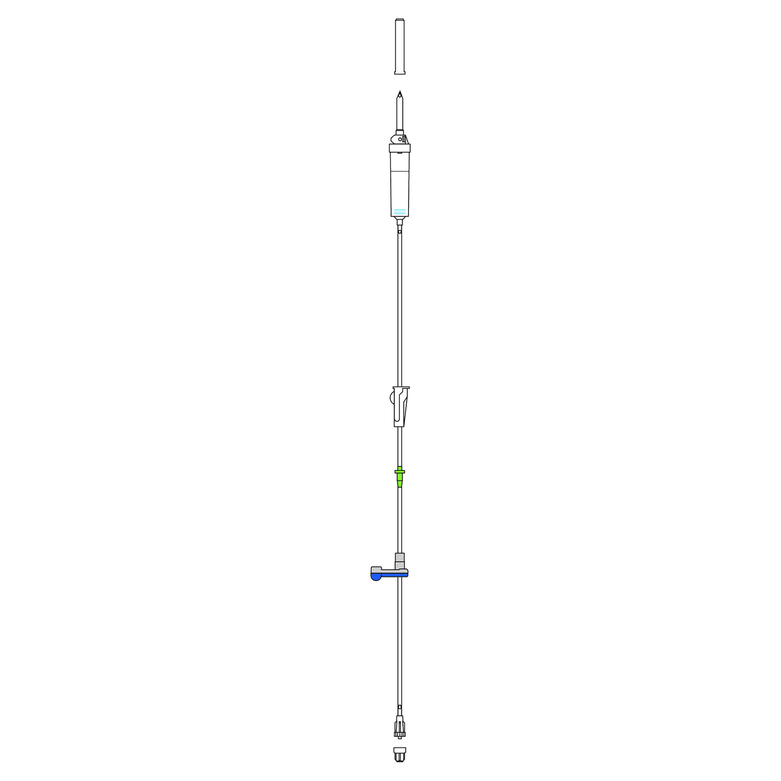 Tubulures pour pompes à perfusion AGILIA VP, VP MC (x30) Tubulure pour perfusion, PVC (TOTM)