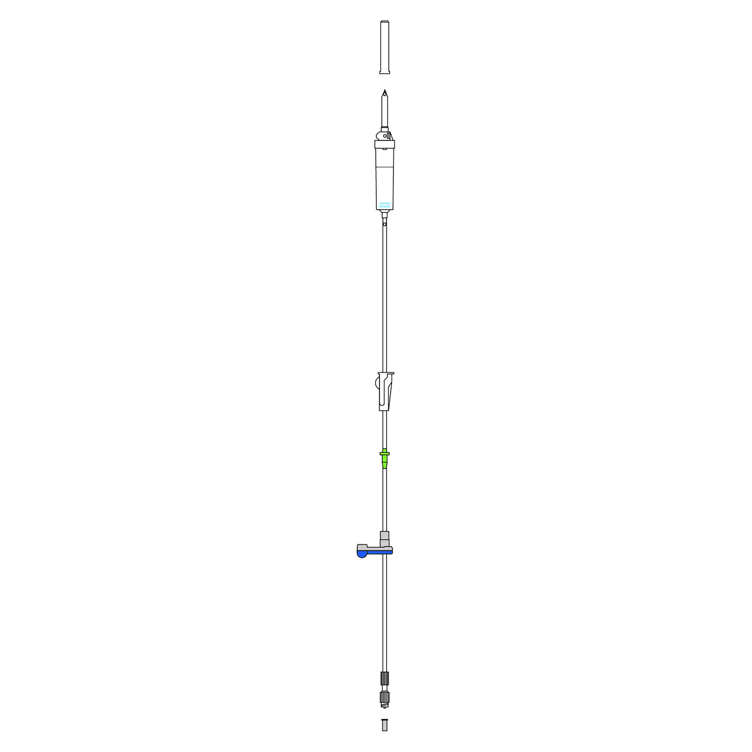 Tubulures pour pompes à perfusion AGILIA VP, VP MC (x30) VP MC Tubulure pour perfusion, PVC (TOTM)