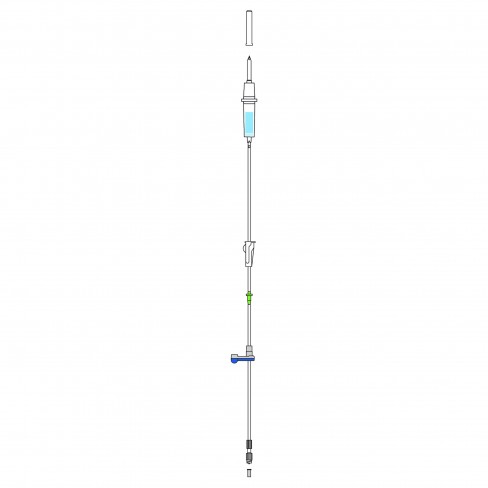 Tubulures pour pompes à perfusion AGILIA VP, VP MC (x30) Tubulure pour transfusion, filtre 200µm, PVC (TOTM)