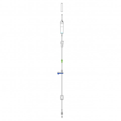 Tubulures pour pompes à perfusion AGILIA VP, VP MC (x30) Tubulure d oncologie sans PVC filtre neutre 0,2 µm L285 cm