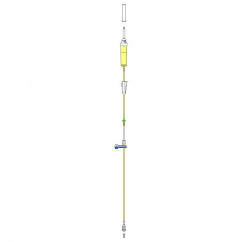 Tubulures pour pompes à perfusion AGILIA VP, VP MC (x30) Tubulure sans PVC pour perfusion opaque filtre 15µm L285cm