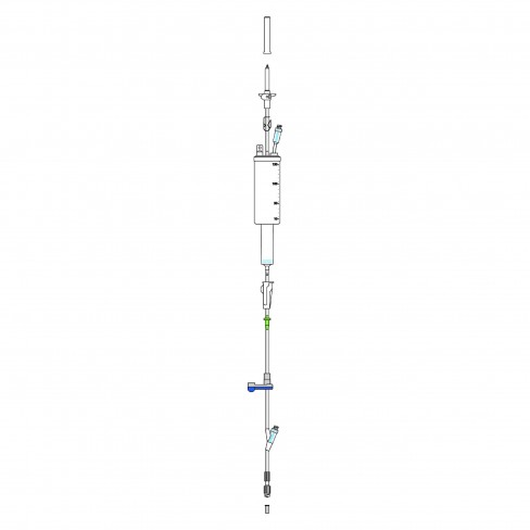 Tubulures pour pompes à perfusion AGILIA VP, VP MC (x10) Tubulure pédiatrique avec burette graduée 150 ml